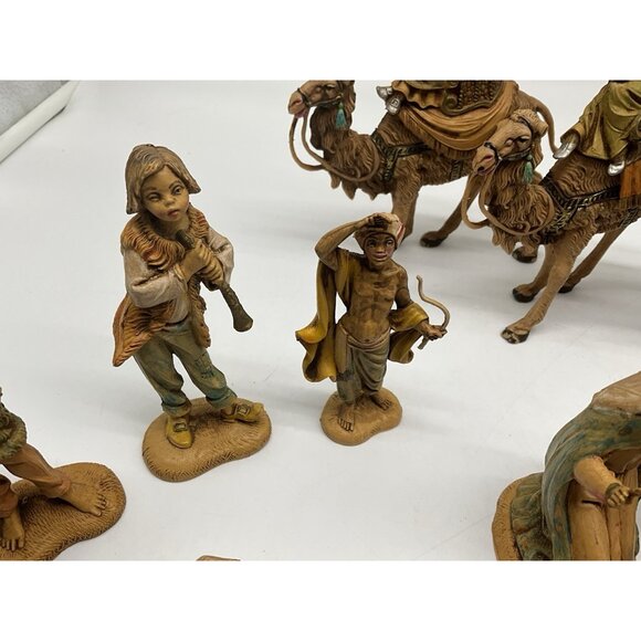 1983 Fontanini Depose Italy Nativity Figurines W/Spider Mark 5" Set of 17 VTG - Picture 9 of 16